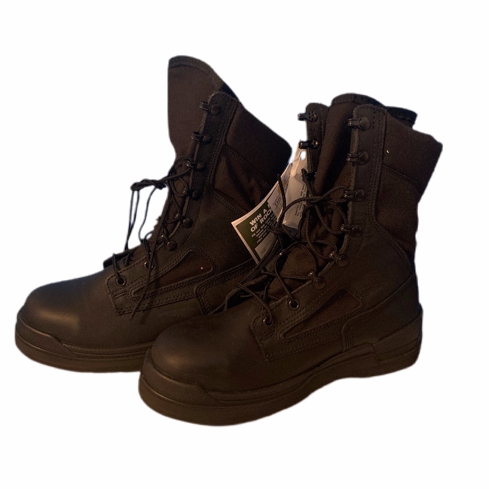 Rocky Outdoor Gear Navy Safety Combat Boots